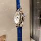 New Pasha De Cartier Watch 35mm white face blue leather strap replica (4)_th.jpg